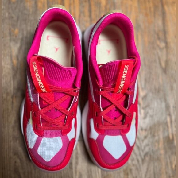 Nike Jordan Air 200E siren red pink/ white athletic sneakers Sz 10 - Picture 6 of 11